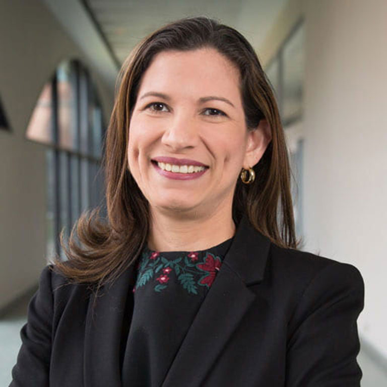 Chief medical officer for Eskenazi Health Center and vice president of Eskenazi Medical Group, Saura Fortin Erazo, MD, MBA’18