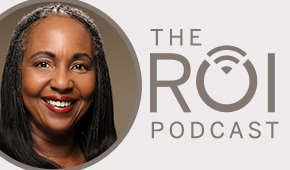 Charlotte Westerhaus Renfrow and the ROI Podcast logo