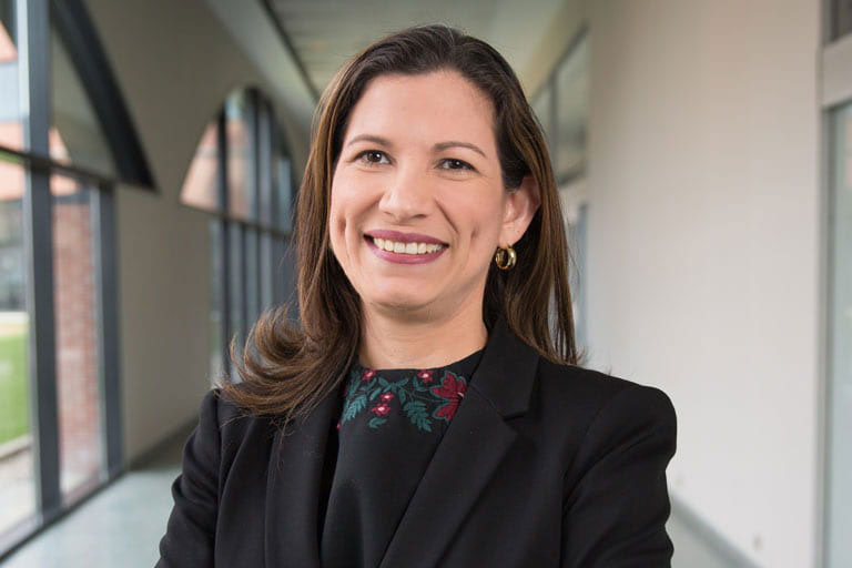 Chief medical officer for Eskenazi Health Center and vice president of Eskenazi Medical Group, Saura Fortin Erazo, MD, MBA’18
